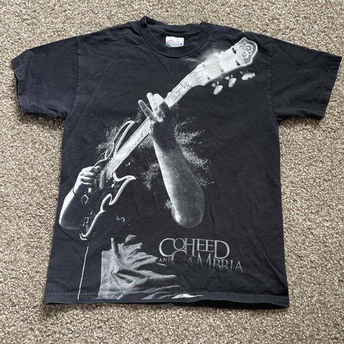 VINTAGE Coheed and Cambria T Shirt Kids Youth Large Black Rock Band Music 2000s