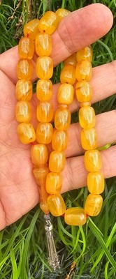 Amber Bakelite Tasbih سبحة | Prayer Beads | Misbaha Subha Tasbeeh Worry Beads