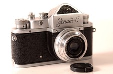 Early ZENIT S      1959 Serviced CLA USSR SLR 35mm Camera INDUSTAR-50 50mm Lens
