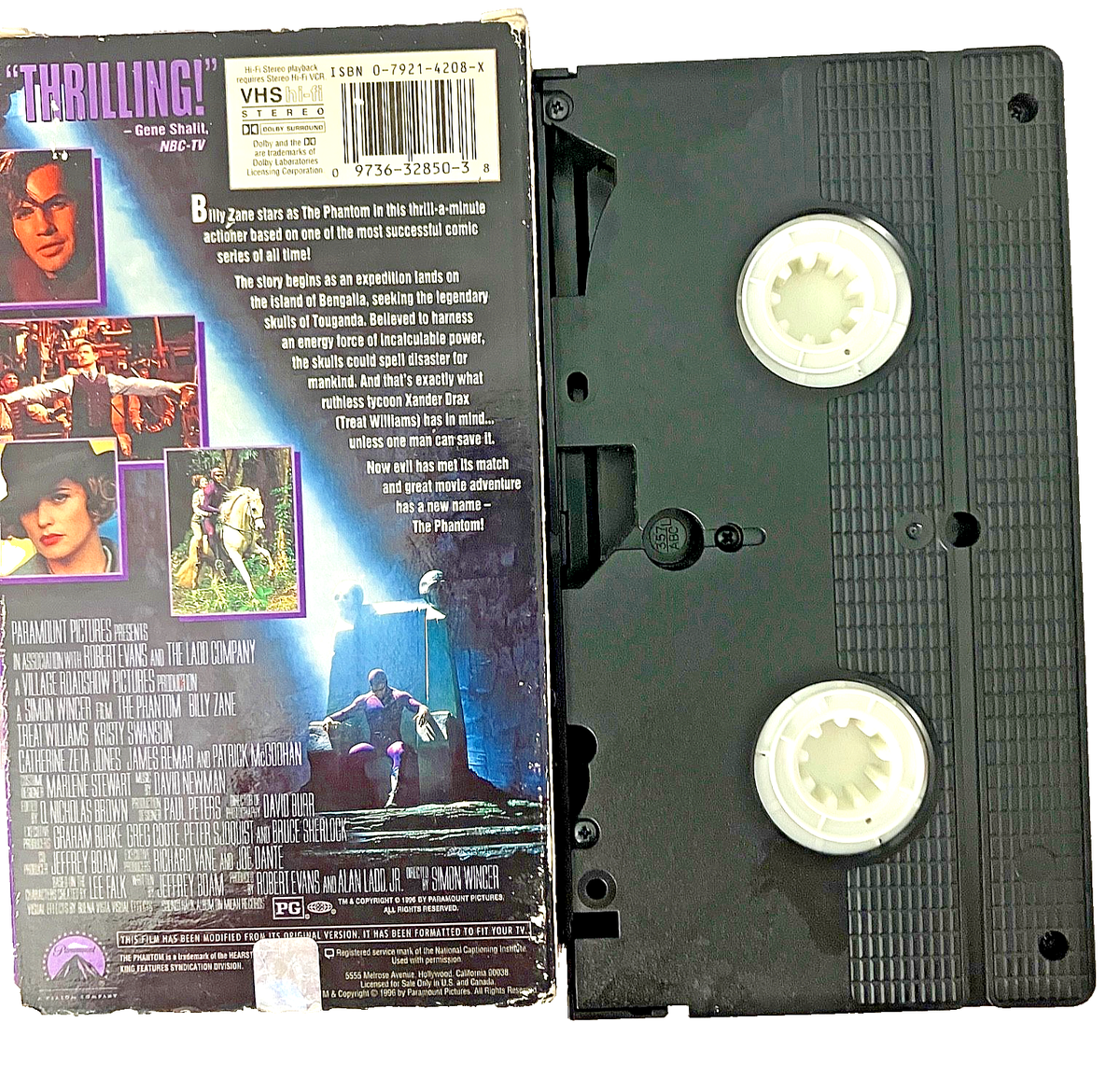 ザ・ファントム　VHS　字幕版 Phantom, The (1996), VHS Movie, Paramount Lenticular Cover (1996