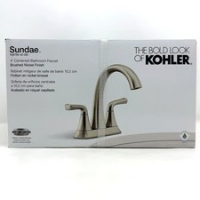 Kohler Sundae Bathroom Sink Faucet - Vibrant Brushed Nickel K-R28796-4D-BN 