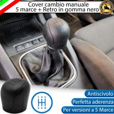 COVER POMELLO CAMBIO MANUALE 5 MARCE VOLVO C30 NERO IN GOMMA ANTI SCIVOLO