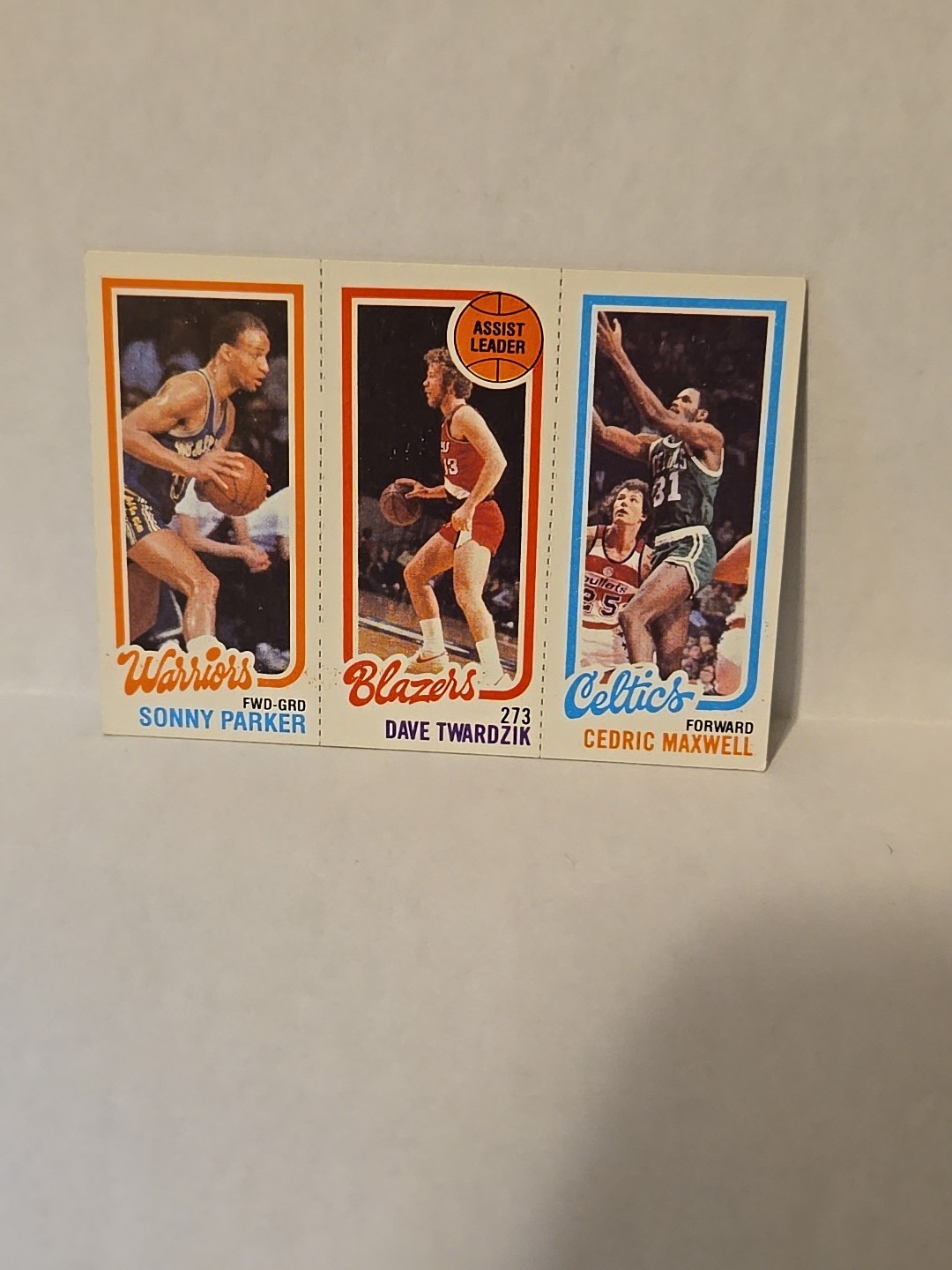 1980-81 Topps Cedric Maxwell/Dave Twardzik/Sonny Parker #39/197/98