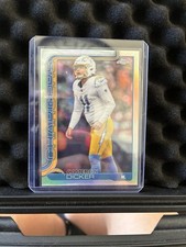 2025 TOPPS CHROME FOOTBALL REFRACTOR CAMERON DICKER CHARGERS