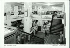 *Detroit Postcard-The Basement Store at *Huds...