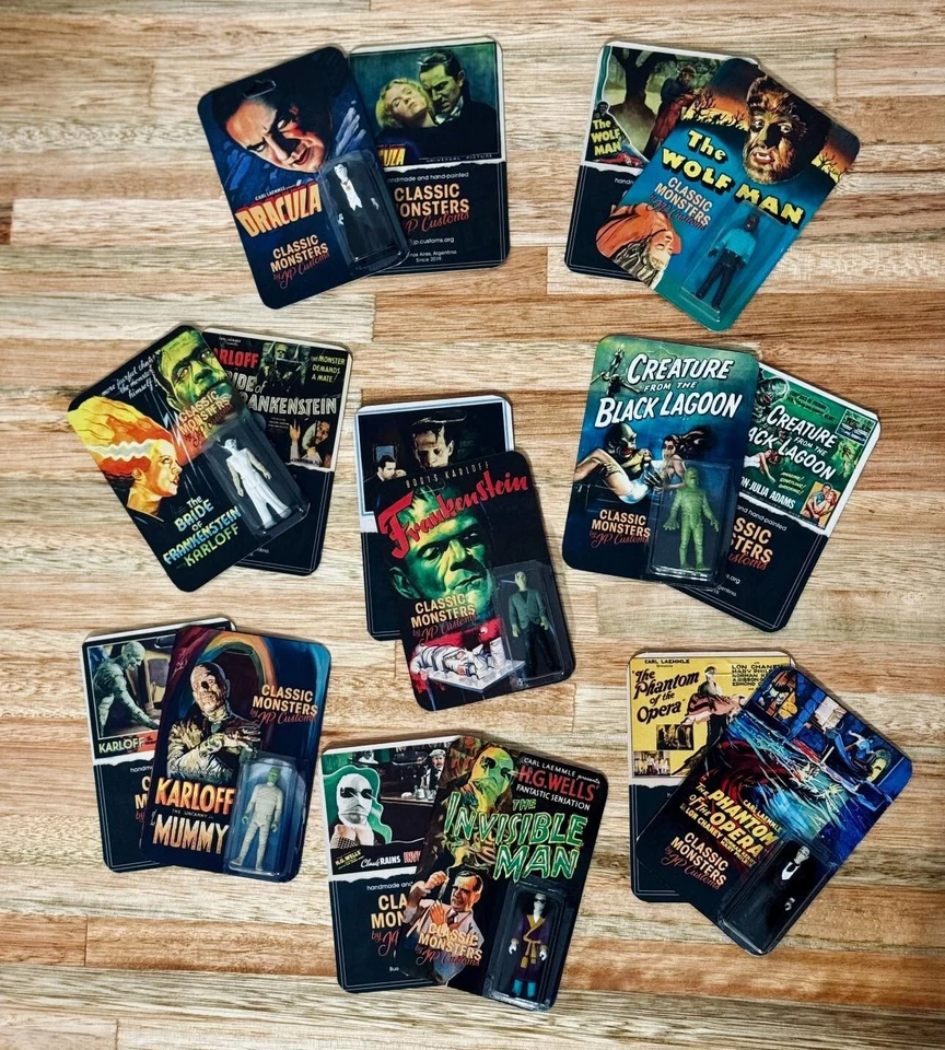 Universal Monsters Micro Vintage: [CARDED] Box Set of 8 Figures (JP Customs) - image 3 of 3