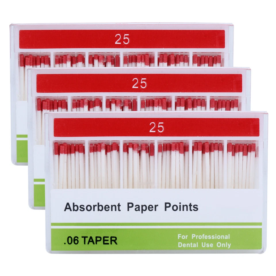 Dental Endo Cotton Fiber Absorbent Paper Points PP0.04 /0.06 15-40# 25# 30# 35# - Image 4 of 4