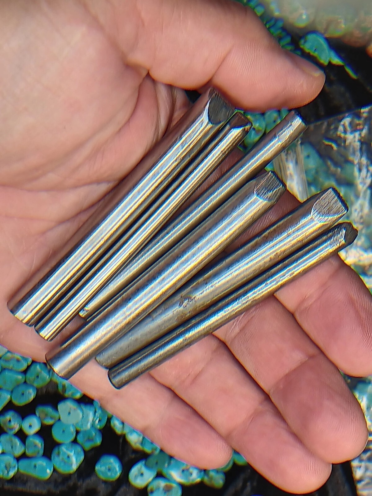 6 Sterling Native American Cuff Pendant Stamps Jewelry Making Silver