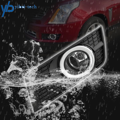 Pair Of Front Fog Lights + Switch & Harness Kit For 2010-2016 Cadillac SRX – Yibei-tech