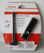 RARE TOSHIBA USB HYBRID TV TUNER  ANTENNA  REMOTE CONTROL NEW SEALED NOS 