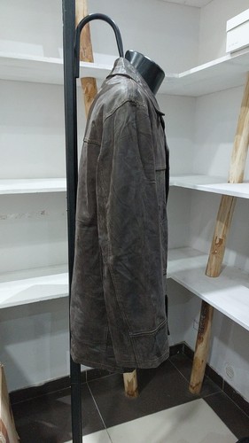 Chaqueta de Cuero Usada Conbipel Hombre Marrón Talla 52 PGC318PI - Imagen 4 de 7