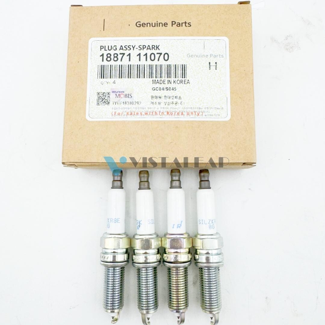18871-11070 4PC NGK Spark Plug Fit For 2021-2023 Hyundai Kia