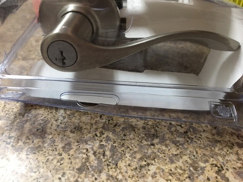 Kwikset 94050-673 Entry Door Lockset, Lever Handle, Satin Nickel, Zinc, KW1, SC1 - Picture 4 of 6