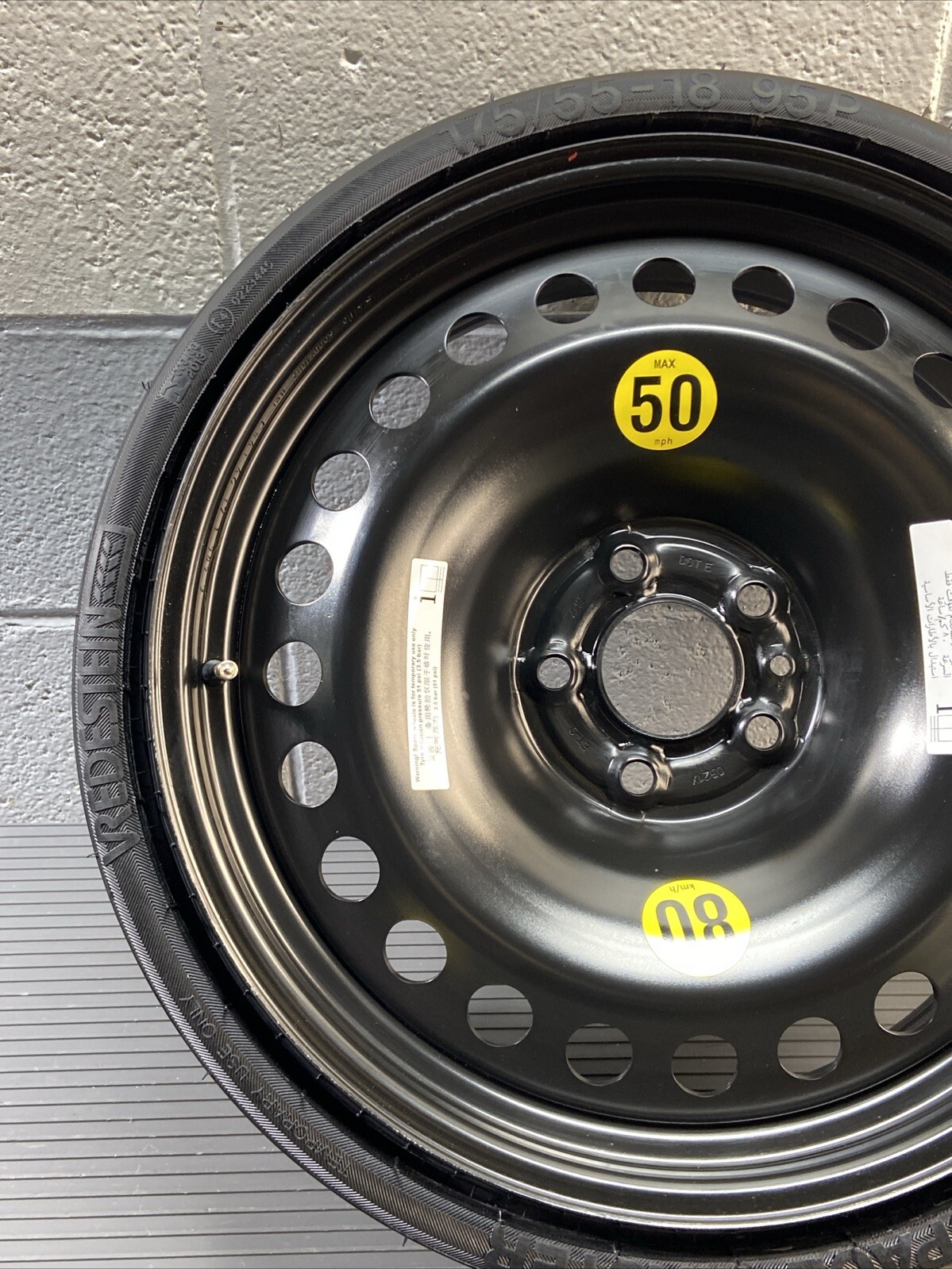 2017-2023 Maserati Ghibli M157 Spare Emergency Wheel Rim 6 x 18 ET0 OEM