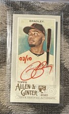 2020 Topps Allen & Ginter #MA-BBR Bobby Bradley Red Auto  Rookie Mini 3/10! SSP!