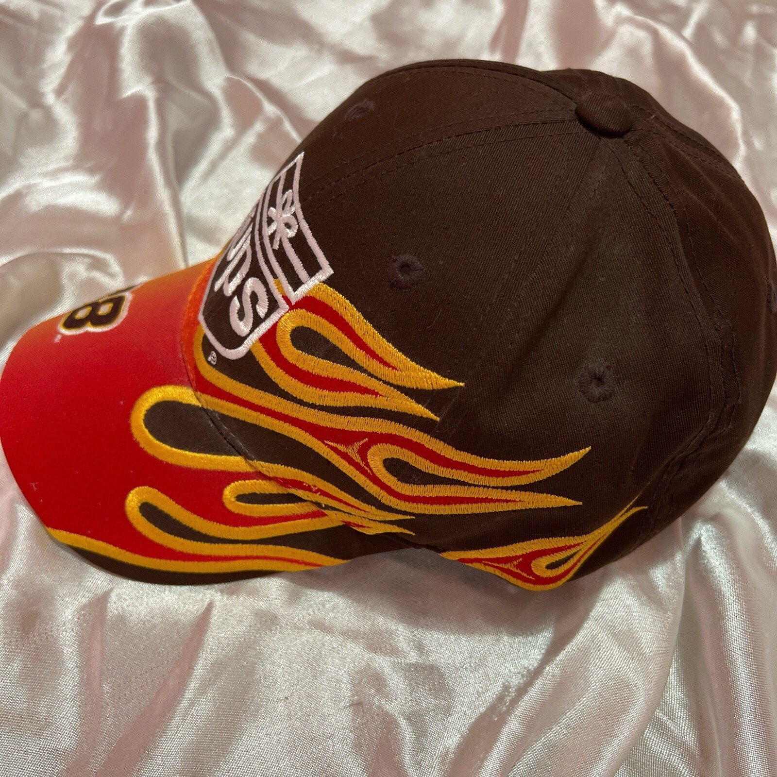 flames racing cap  adjustable sizing harley david… - image 4