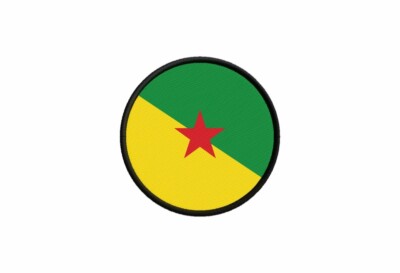 Patche Drapeau Guyane Française Écusson Brodé Patch Pays Monde Indépendantiste