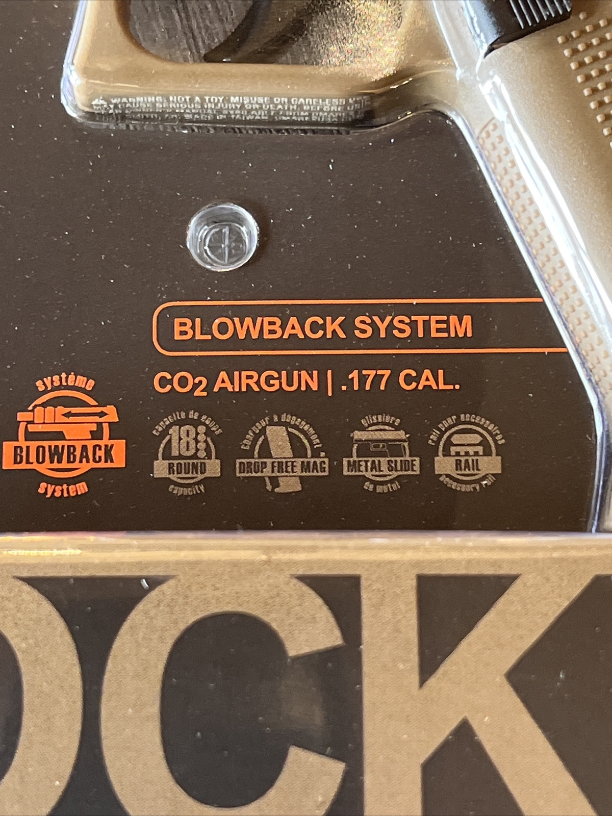DISCONTINUED RWS UMAREX GLOCK 19X GEN5 CO2 .177 BBs AIR GUN BB AIR PISTOL18RD