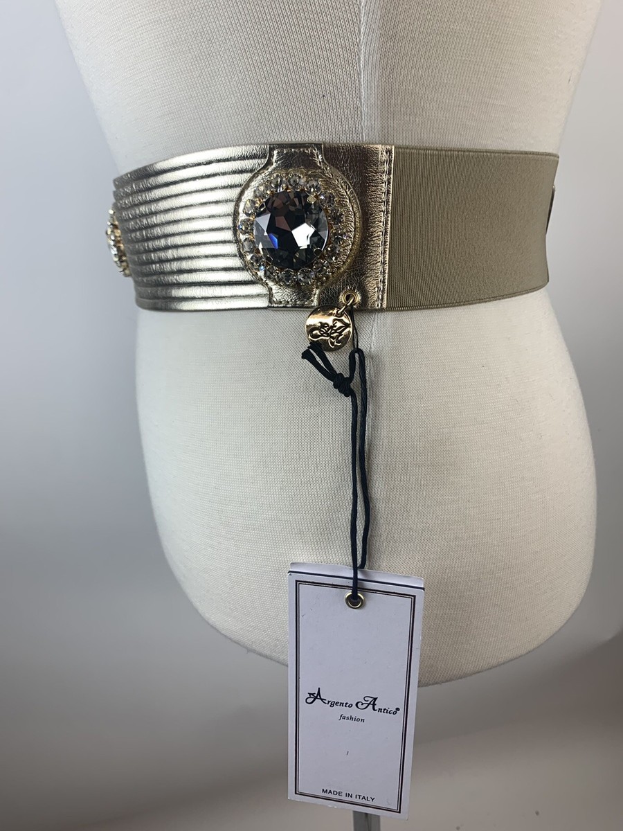 Argento Antico Ecopelle black back snap belt s-l500.jpg main image 3