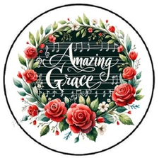AMAZING GRACE ROSES ENVELOPE SEALS LABELS STICKERS PARTY FAVORS