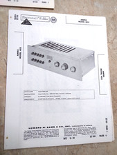 Original New Sams Photofact 456/4 - Ampex 402 - Stereo Pre-amplifier