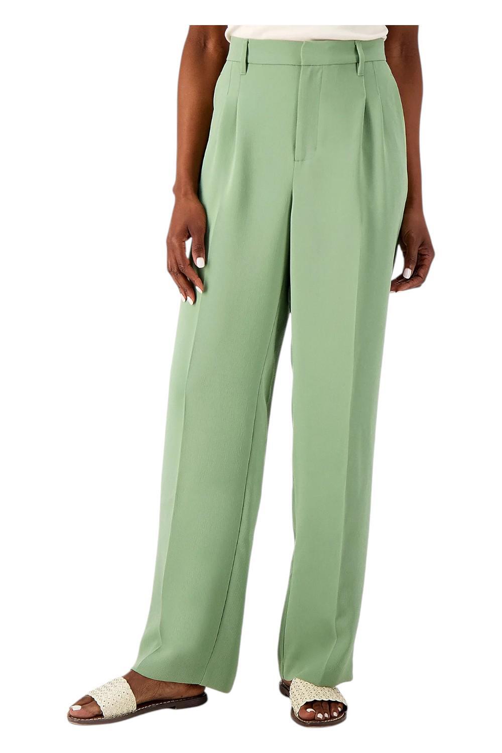 Candace Cameron Bure Women's Darted Full Straight Leg Pant Sage