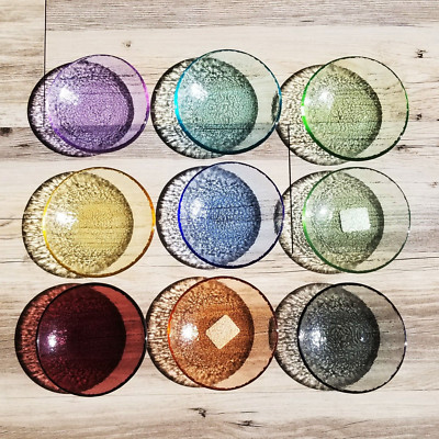   TRULY BRAND NEW!     Dipping Dish Rainbow   Set of 9   Fire and Light  