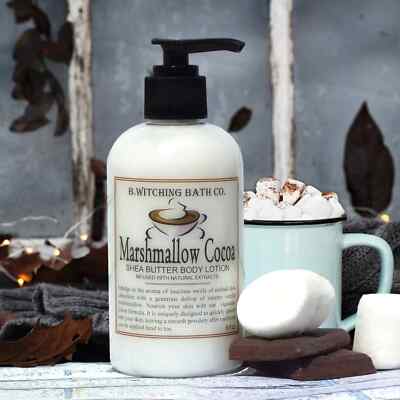 Body Lotion Marshmallow Cocoa Aloe Wonderful Aroma of Melted Dark Chocolate