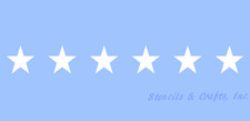 1.5" STAR STENCIL STARS CELESTIAL CRAFT STENCILS BORDER TEMPLATE TEMPLATES NEW