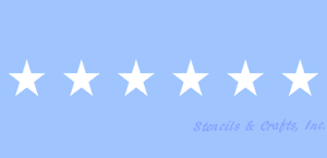 1 5 star stencil stars celestial craft stencils border template