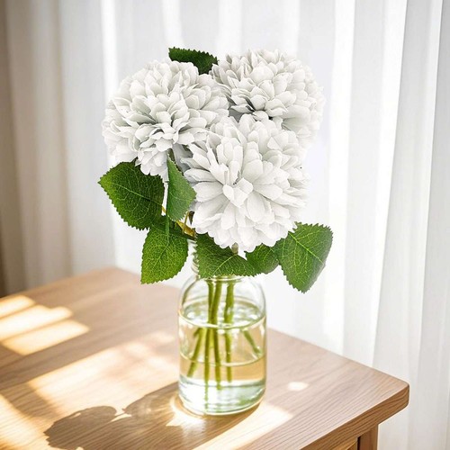 Artificial Chrysanthemums Ball Fake Flowers Plant Home Outdoor Decor-1/3/4/8/12x - Picture 14 of 23