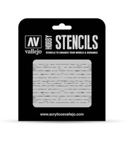 Vallejo Hobby Stencils: Wood Texture Num. 1 Scale 1/35 125X125Mm