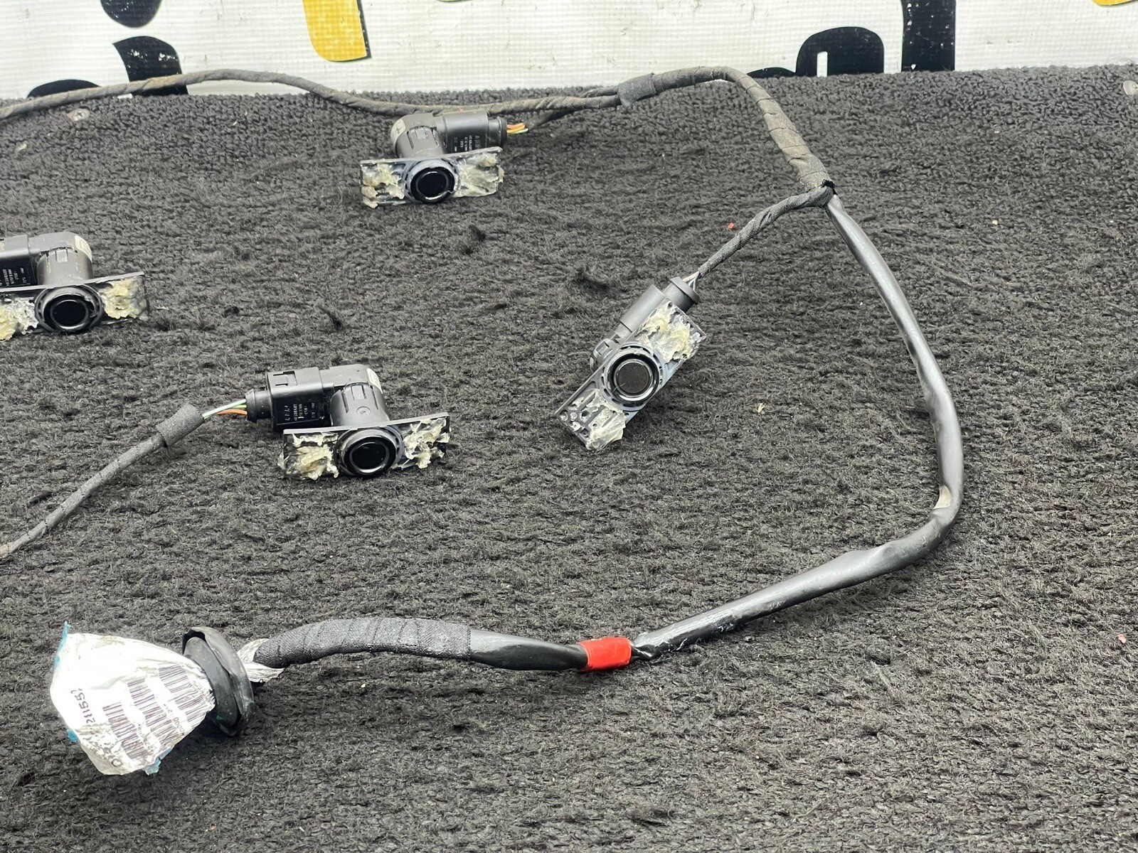 2015 MASERATI GRANTURISMO REAR BUMPER PARKING SENSORS WITH WIRING HARNESS OEM
