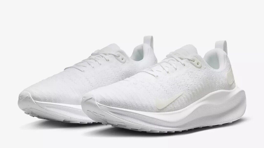 Nike ReactX Infinity Run 4 Triple White Men Running Jogging Nike ReactX Infinity Run 4 Triple White Men Running Jogging
