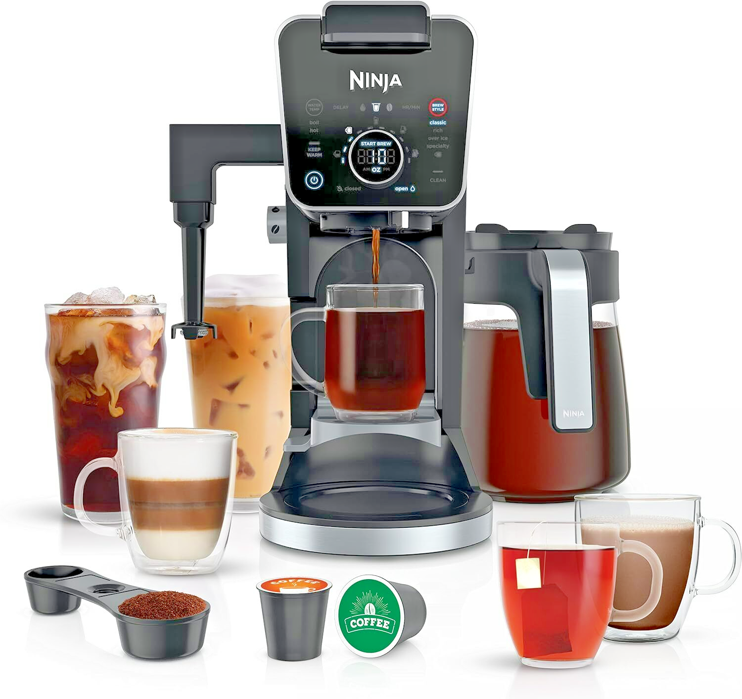 NINJA CFP300 Dual Brew 12 Cup Specialty Coffee System, 4 brew styles