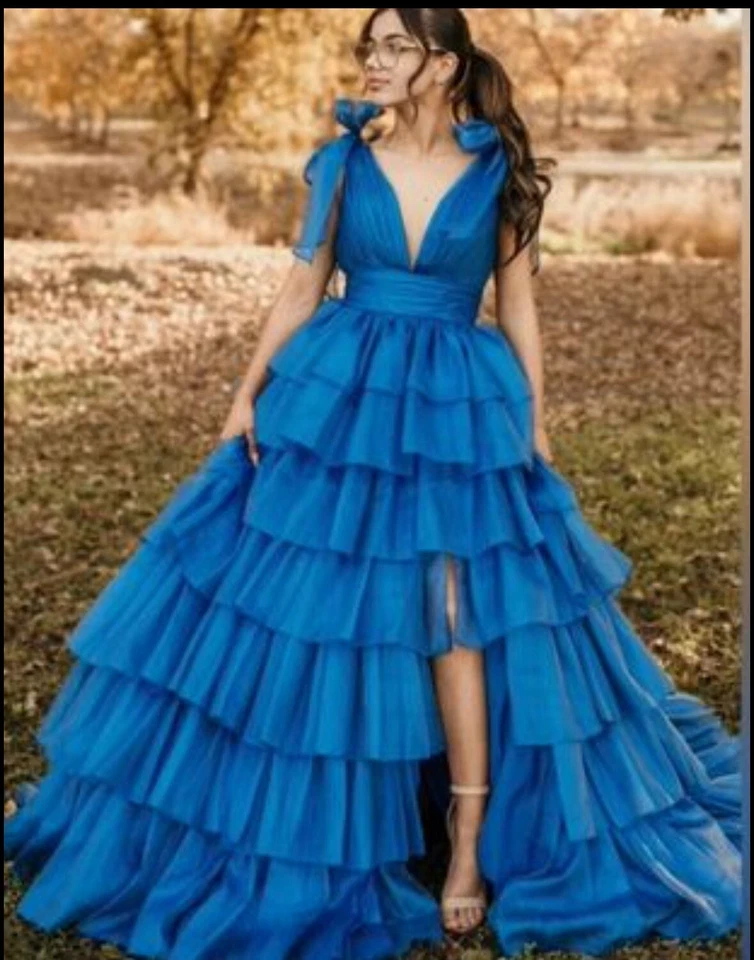 Oferta Impresionante Nuevo Cascada Cascada Sherrie Hill Órganos Vestido de Baile/Vestido de Fiesta Foto 2 de 4