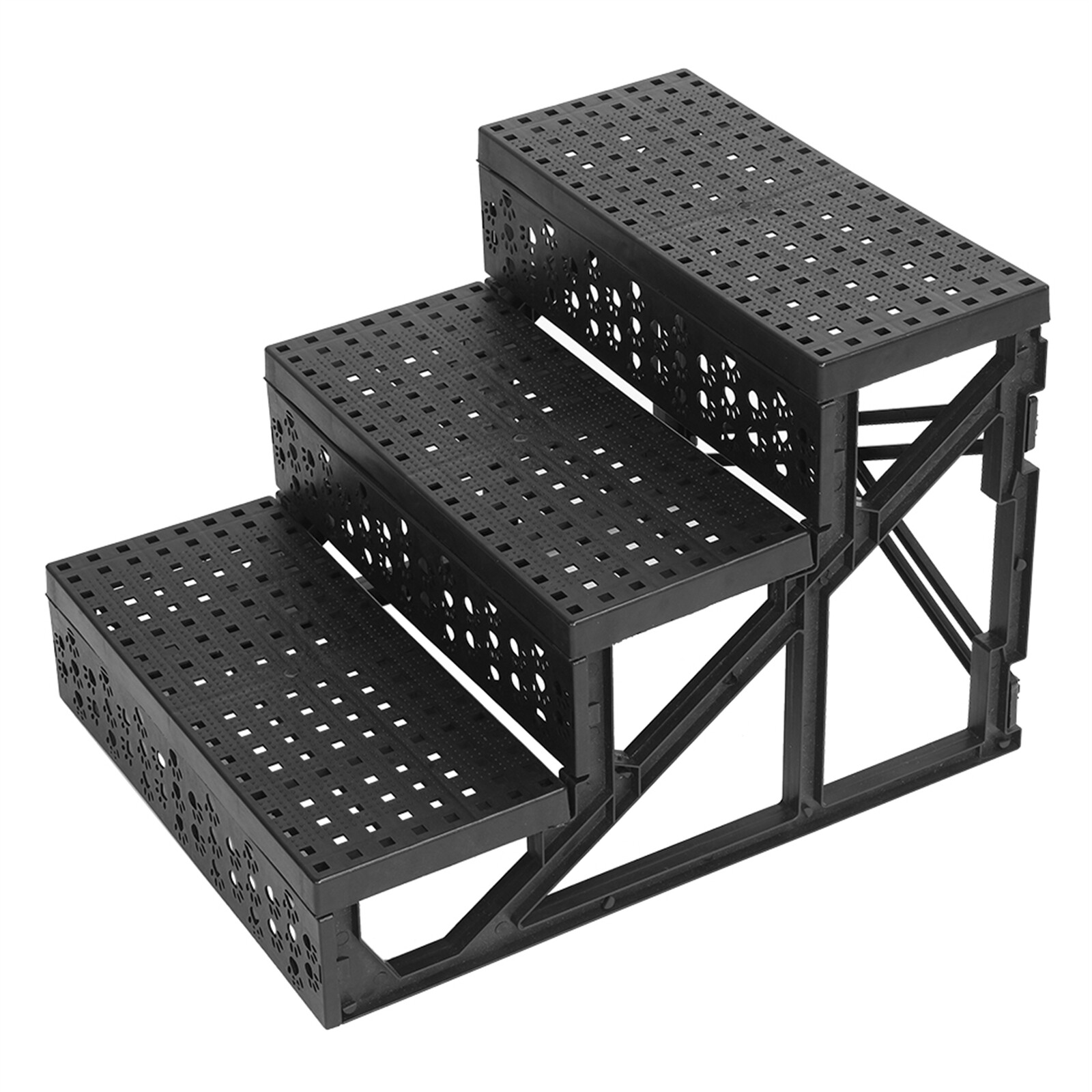 3 Steps Pet Stairs Foldable Dog Steps Ramp Cat Puppies Climb Ladder
