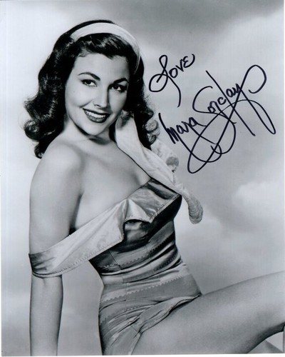 Foto firmada por Mara Corday de 8x10 con certificado de autenticidad de holograma