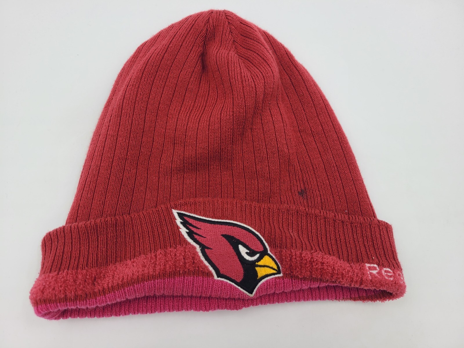 Arizona Cardinals Breast Cancer Awareness BCA Reebok Beanie Hat Cap NFL Red Pink
