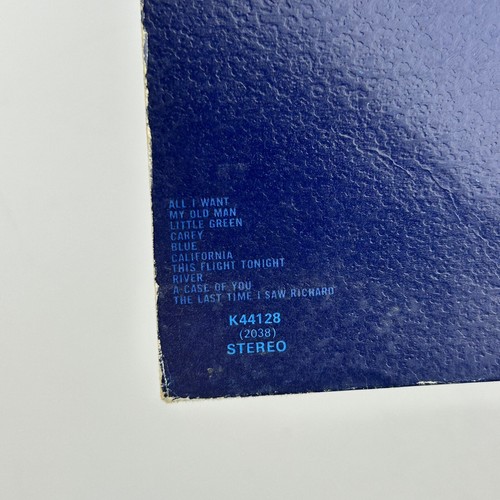 Joni Mitchell Blue Vinyl Record VG+/VG UK Reprise Album Texture Sleeve K44128 - Foto 23 di 24