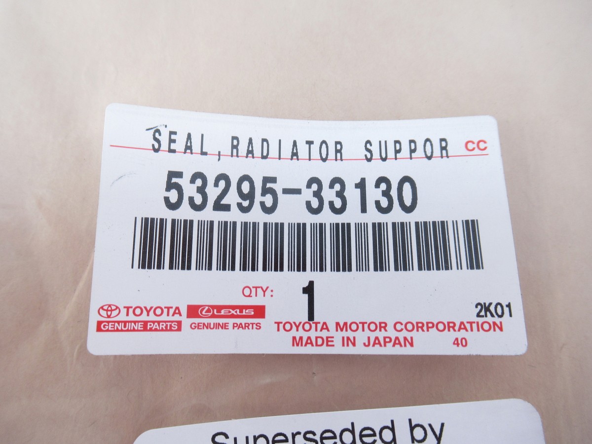 Genuine OEM Toyota 53295-06190 Radiator Support Sight Shield 2018