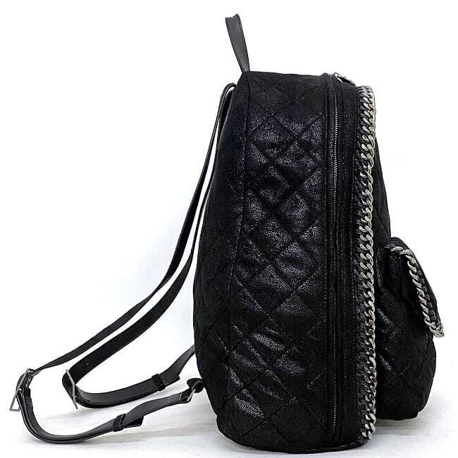 Stella McCartney Backpack Black Silver Falabella Good