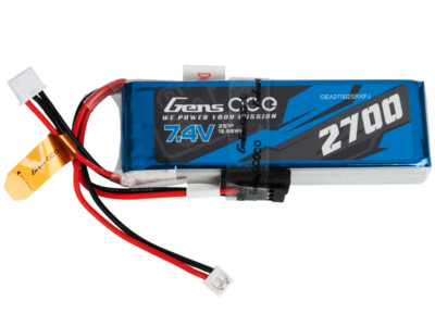 Gens ace 2700mAh 7.4V 2S1P Lipo Batterie Futaba Stecker Sender Empfänger Batter