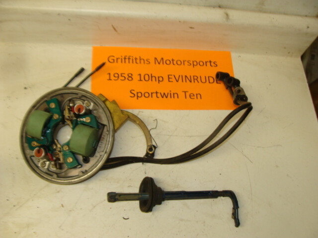 1958 EVINRUDE sportwin ten 10hp outboard ignition coils