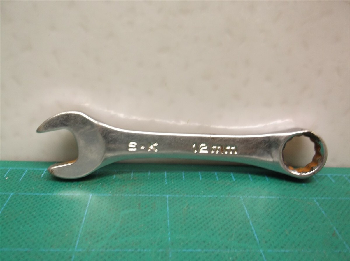 SK Hand Tools 88112 12mmStubby 12pt SuperKromeÂ® Combination