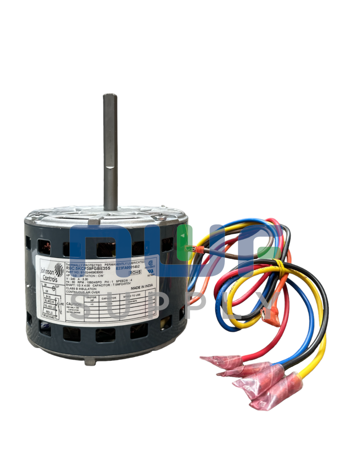 York Coleman Luxaire OEM Furnace Blower Motor F48K74A48 1 3 HP 1050 RPM york-coleman-luxaire-oem-furnace-blower-motor-f48k74a48-1-3-hp-1050-rpm