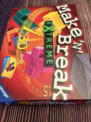 Vintage Ravensburger Make  n  Break Extreme Game Nice Complete From 2007