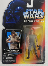 STAR WARS The POWER OF THE FORCE Luke Skywalker DAGOBAH FATIGUES Action Figure