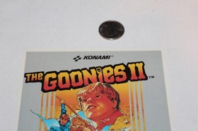 UNUSED Authentic 1987 Nintendo NES Game Vidpro TRU Display Card Goonies II RARE