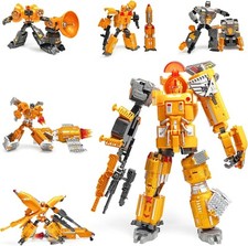 Toddler Robot Construction Set, 5-in-1 Transforming Robots Toys